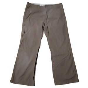 VTG GAP‎ Brown Micro Stripe Boot Fit Pants Sz 36x30 Mens Cotton Wide Leg